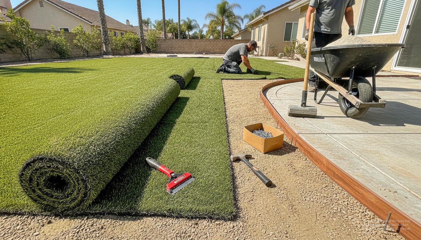 Residential Artificial Turf Installation